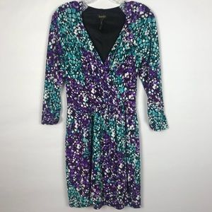 Laundry by Shelli Segal mock wrap dress size 2